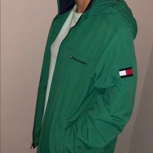 Tommy hilfiger green rain jacket Clearance